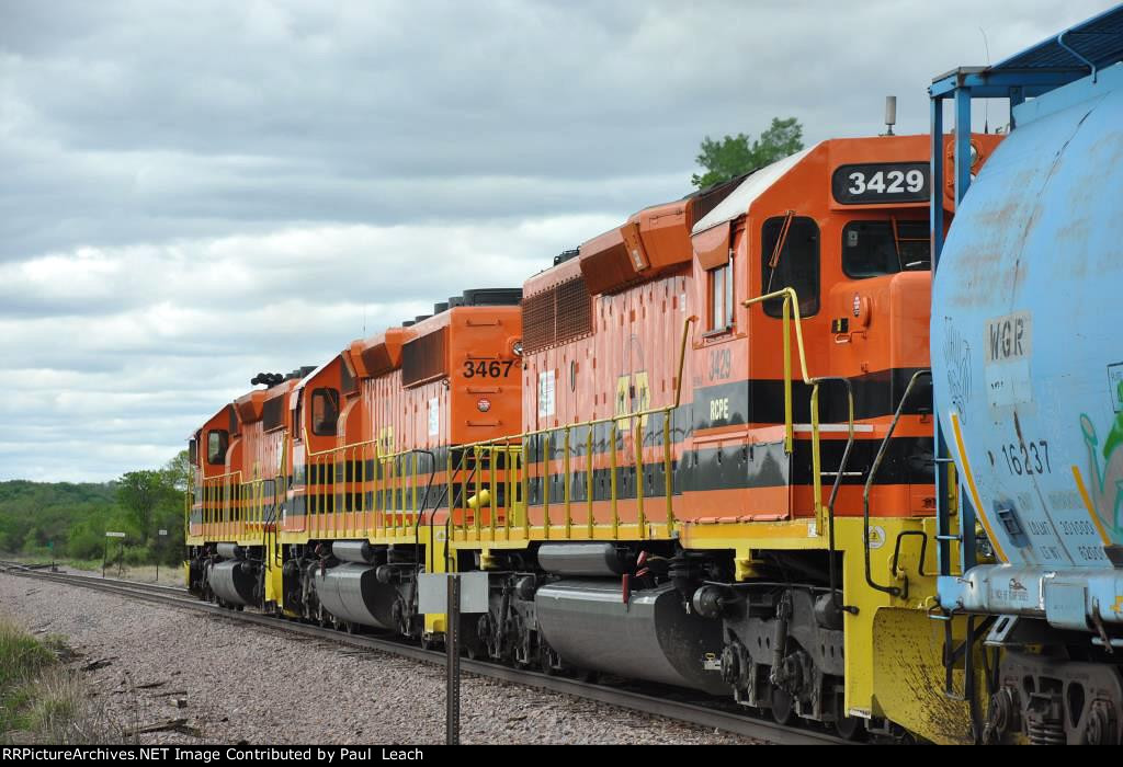 Trailing unit on westbound manifest